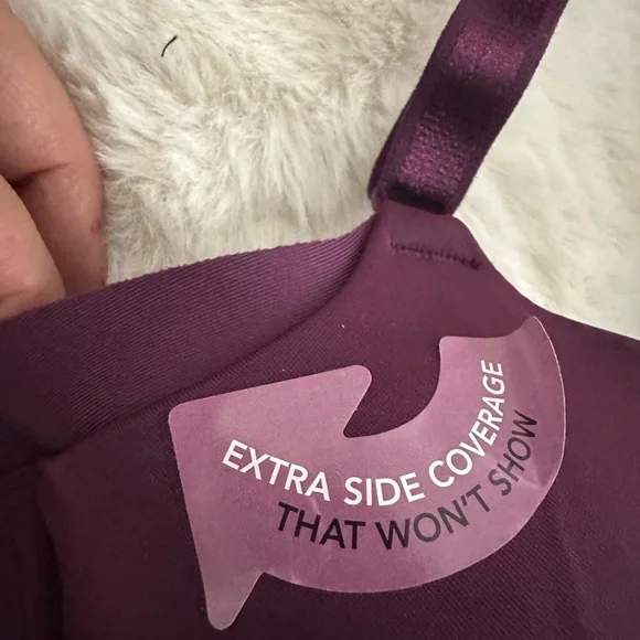 Olga seamless contour underwire Bra 38C  rich garnet - Picture 3 of 11